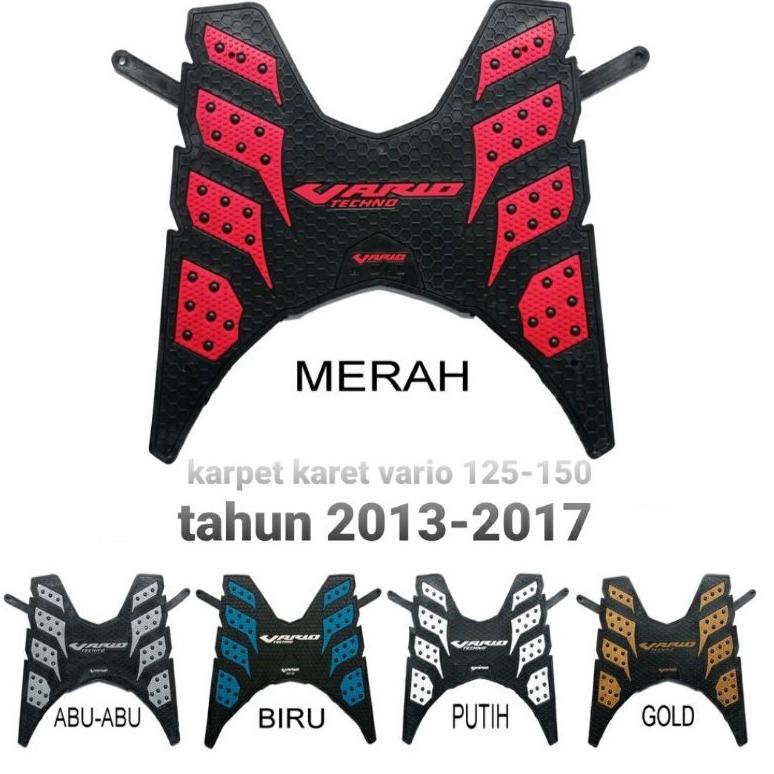 ㆉ Monster karpet karet honda vario 125 lama atau pijakan alas kaki motor vario 125 Tahun 2013-2017 ●