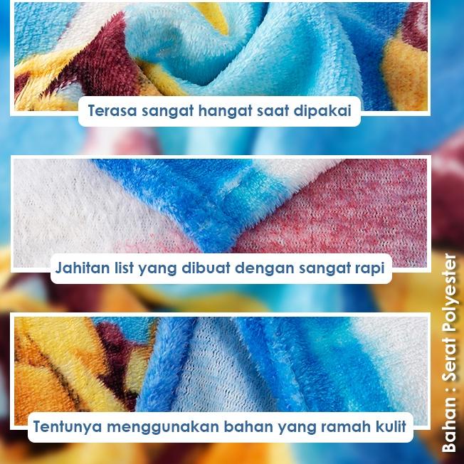 - HK - Selimut Bulu Karakter - Selimut Jumbo cm - Selimut Bulu Halus Karakter Doraemon 5O8