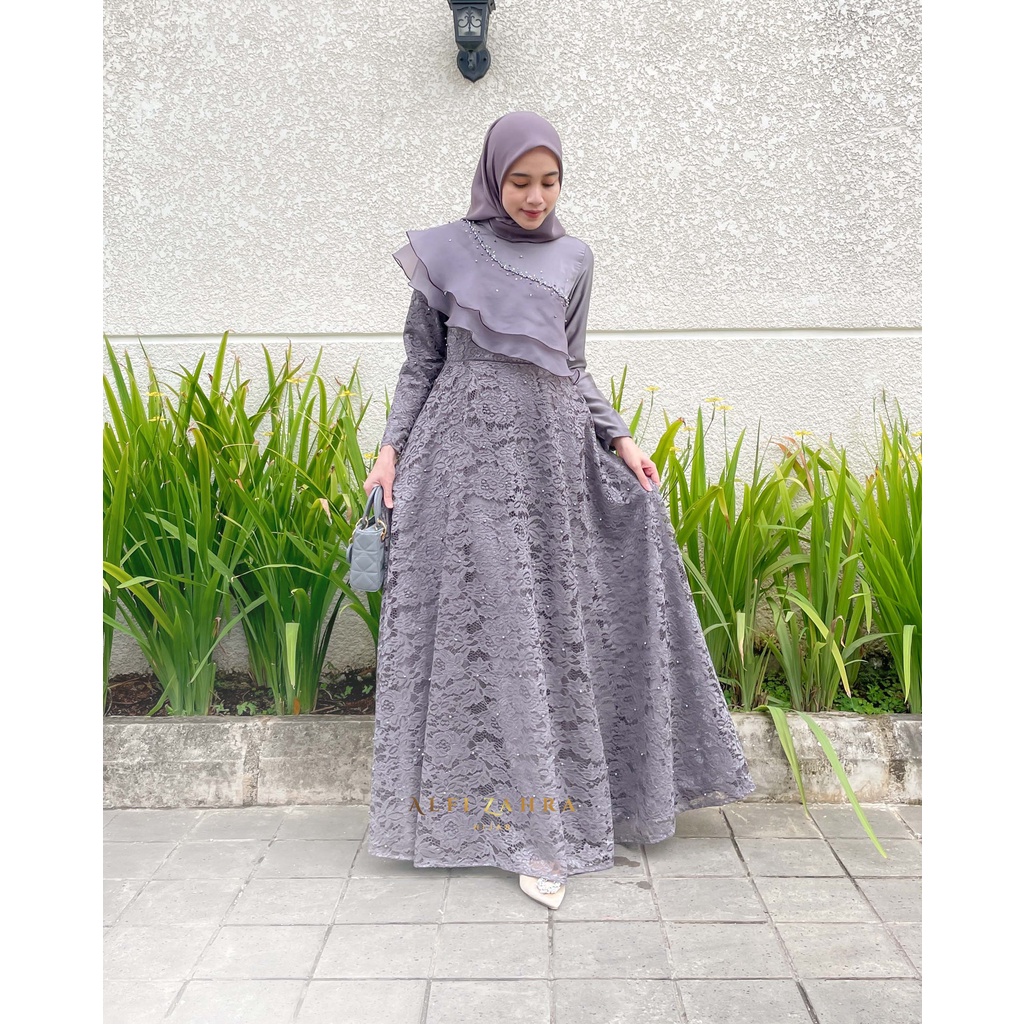 Dahlia Brokat dress (Ready Stok)