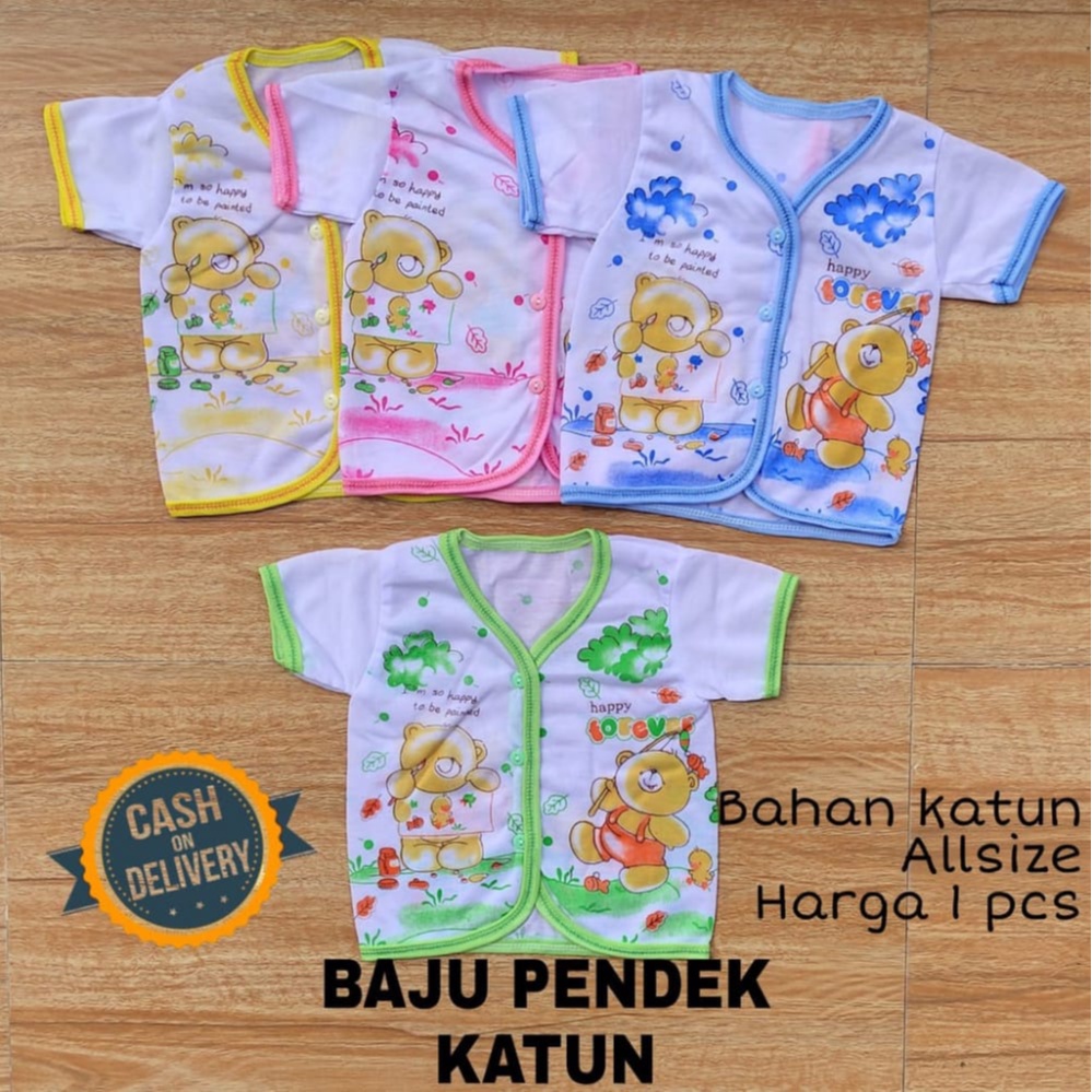 Baju bayi panjang KATUN halus lembut perlengkapan bayi lahir