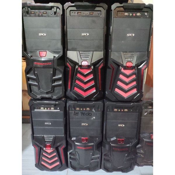 PC GAMING AMD RYZEN 5 2400G ram 16gb layar 24 inchi unit normal
