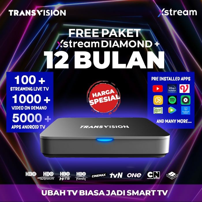 TRANSVISION XSTREAM BOX TERJAMIN