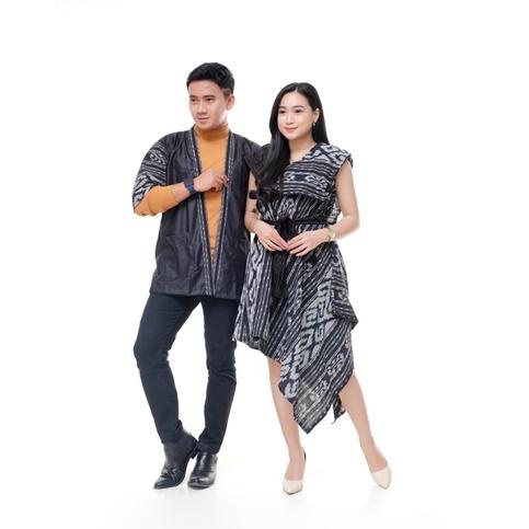 Special Price COUPLE TENUN SIERA TORAJA DRESS TENUN BATIK KAMPUS || COUPLE TENUN || SET COUPLE TENUN