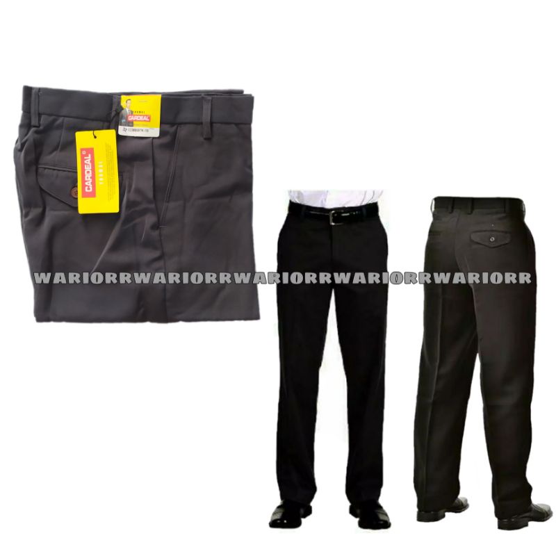 Celana Formal Pria Kerja Standar Kantor Bahan Kain Teflon Size 27-38 Murah Adem