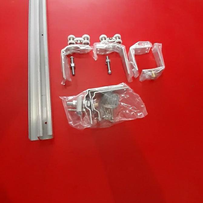 Rel Pintu Lipat 3 M Lengkap Assesoris Untuk 5 Daun Pintu Buka 2 Arah