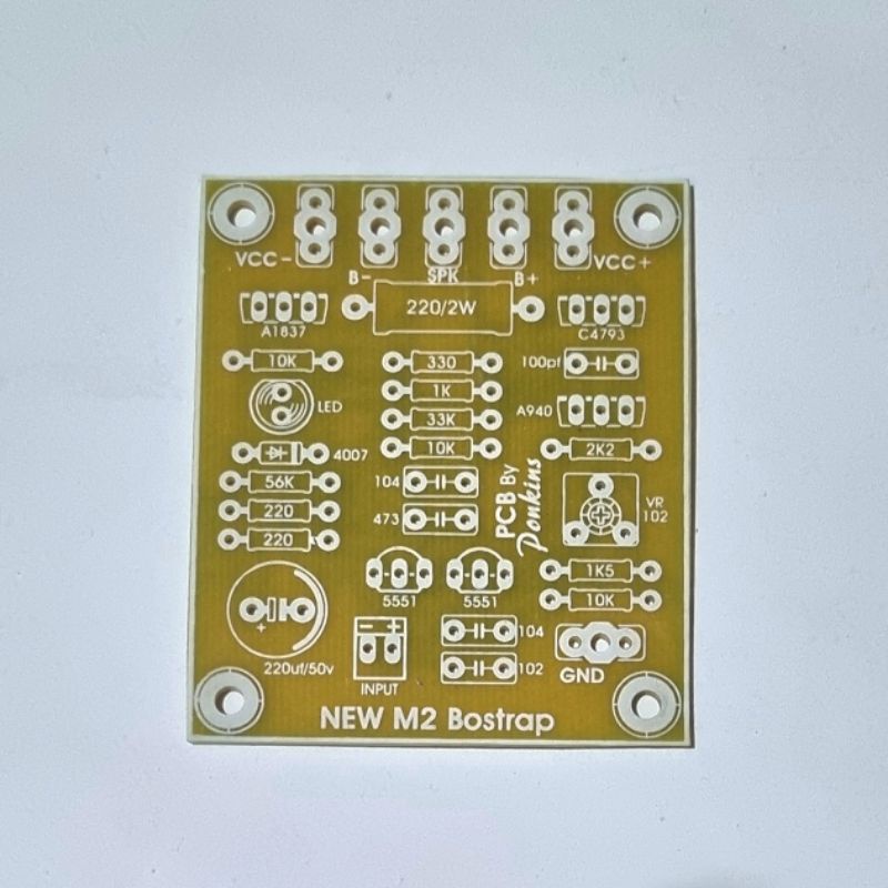 PCB Power Amplifier Micro M2 Bostrap Fiber FR4