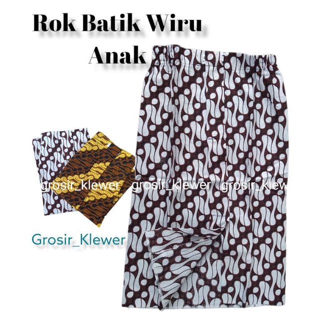 kebaya wanita ROK INSTAN ANAK WIRU // ROK BATIK ANAK /BAWAHAN KEBAYA LURIK ANAK