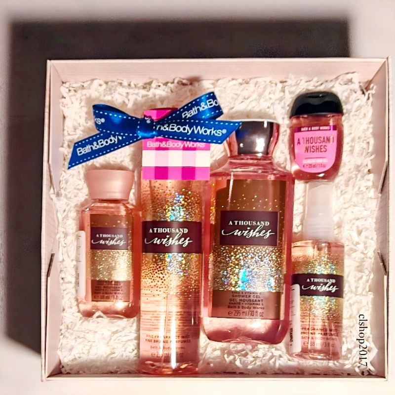 BBW A THOUSAND WISHES GIFT SET PAKET BATH &amp; BODY WORKS ATW