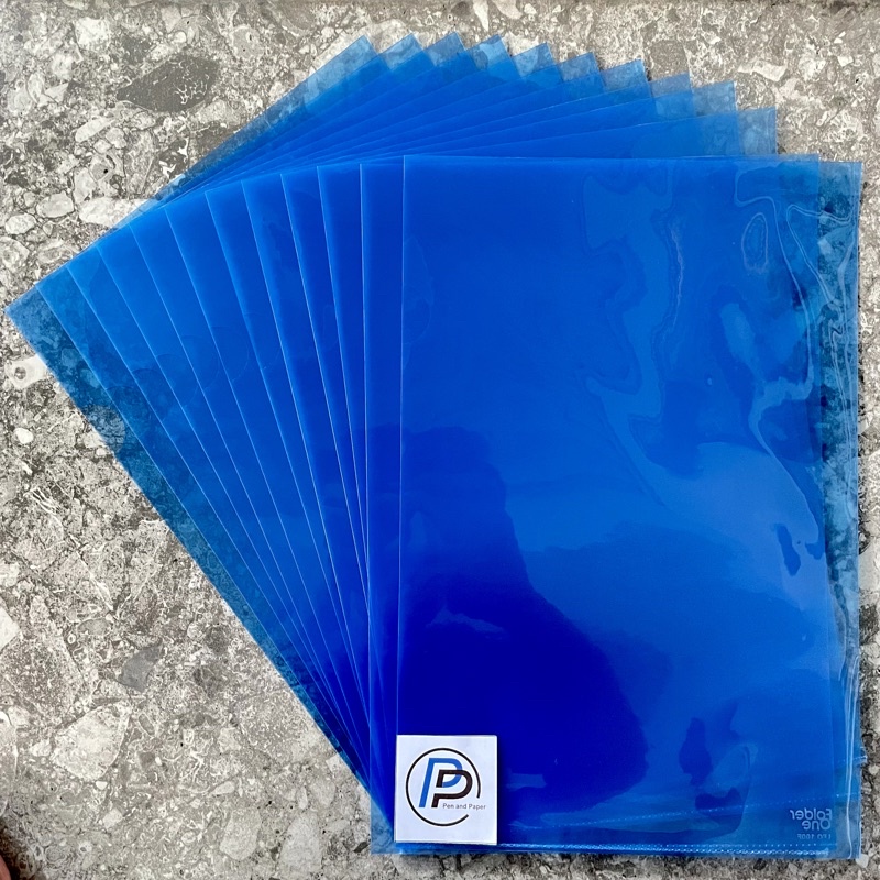 

Map L Plastik Folder One Transparan Biru 1 Pack