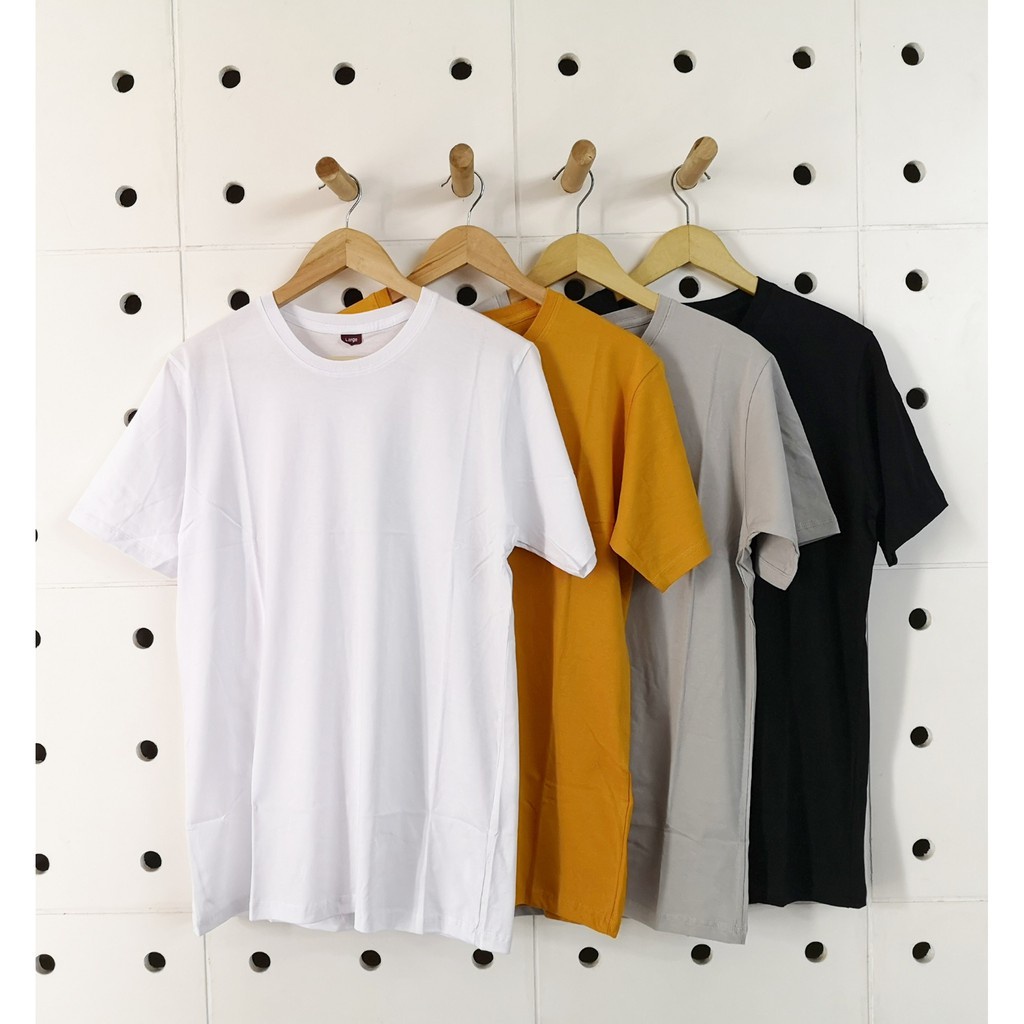 Kaos Polos Cotton Combed Premium REGULER FIT Basic Unisex Pria Wanita