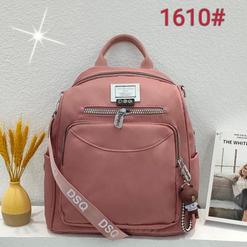 Tas ransel Wanita Tas Ransel DSQ 1610 Bahan Parasut Tebal. Tas Wanita Tas Ransel Wanita Import Tas Ransel Parasut BEST SELLER TERBARU BISA BAYAR DITEMPAT!!!!