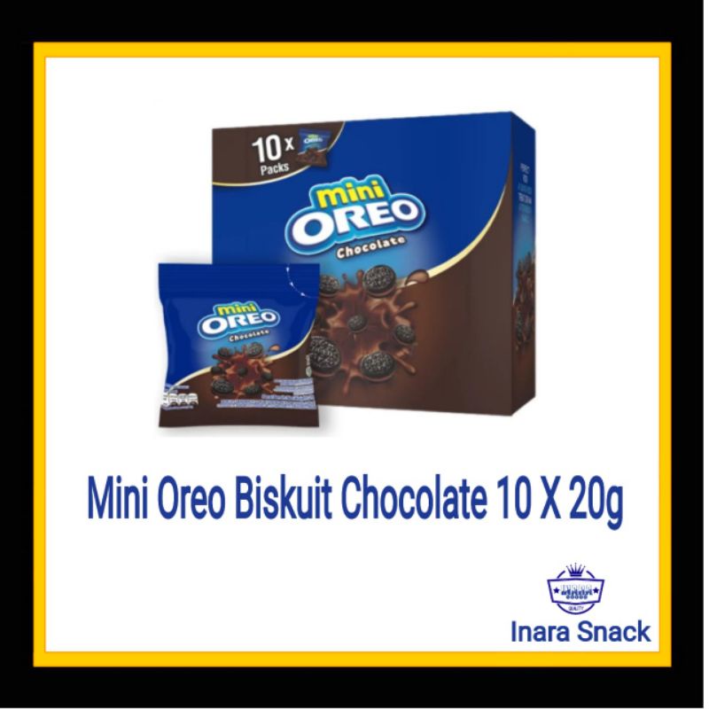 

Mini Oreo Biskuit Coklat 20g X 10