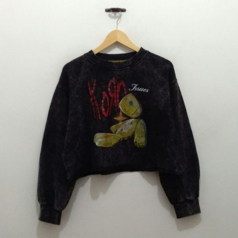 SWEATER CROPTOP BAND CEWE SEXY  KORN