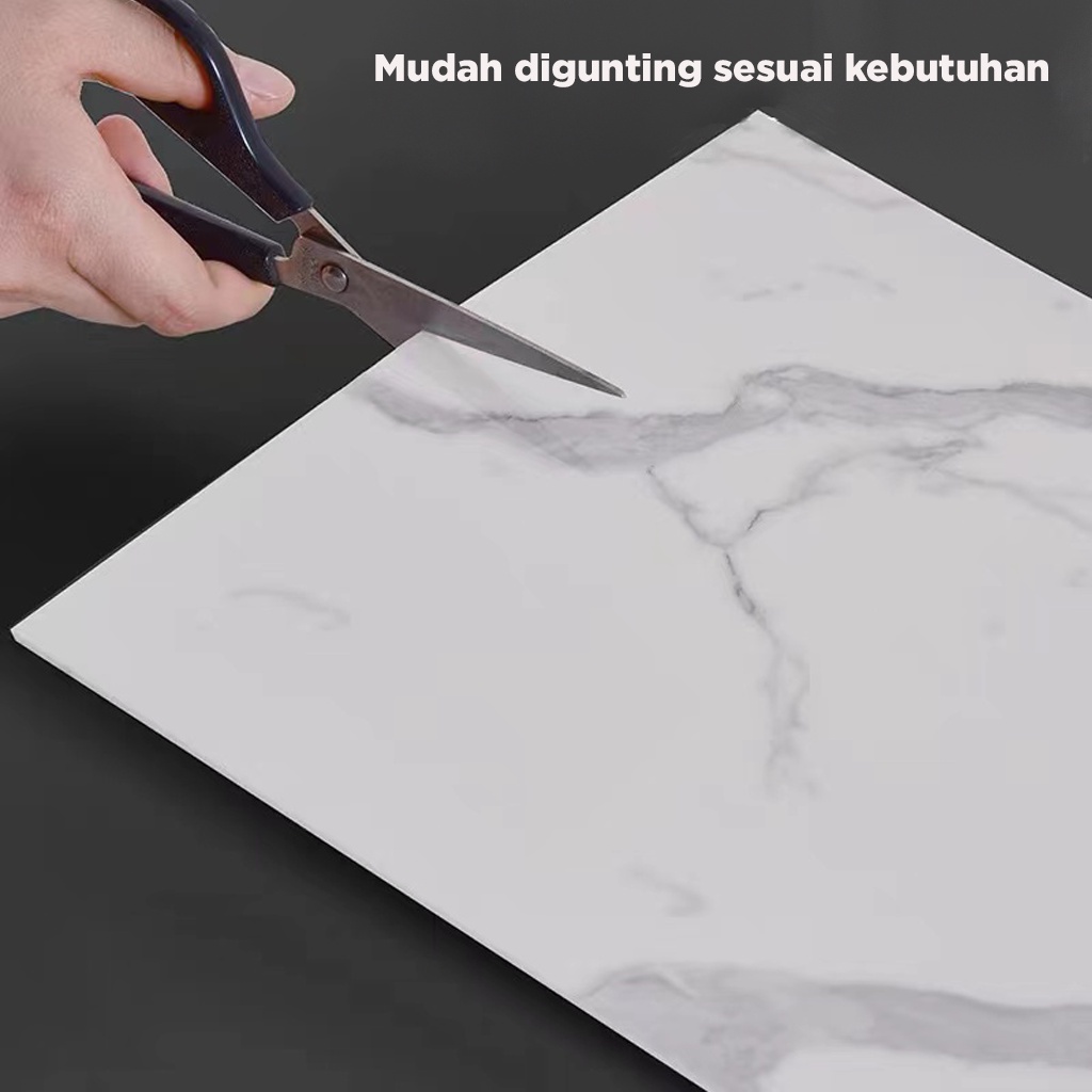 Stiker Dinding VINYL Marble 30 x 60 cm / Dinding Vinyl  Marbel Granit / Stiker Lemari Cabinet Marbel