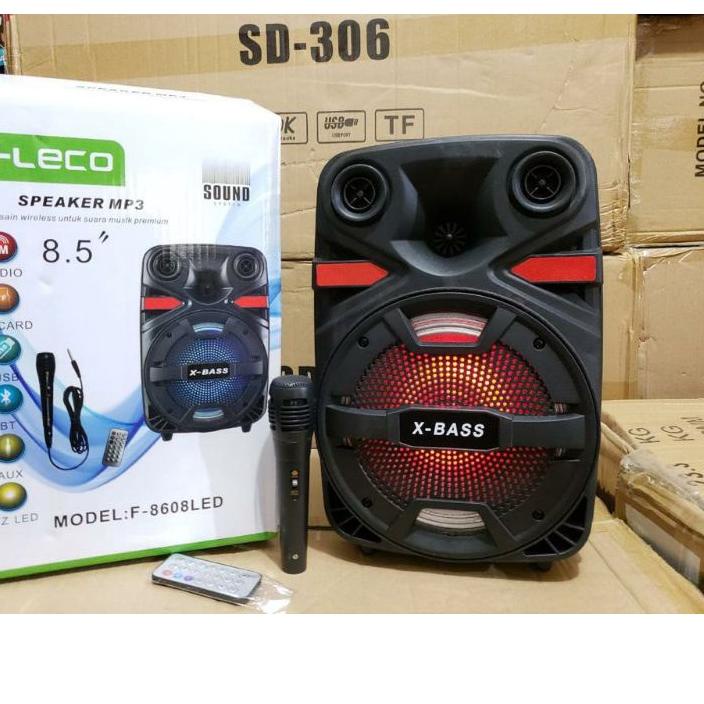 Terjamin SPEAKER BLUETOOTH KARAOKE FLECO F-8955C/D MIC WIRELES FL-955C/D F-8606led/ F-8608led/F-8801