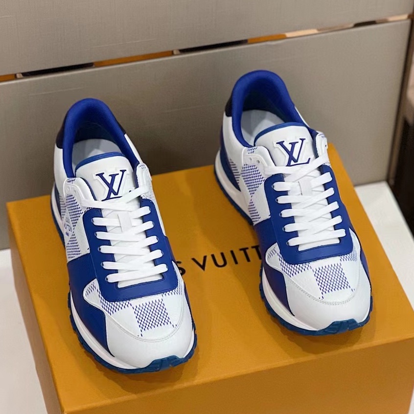 sepatu cowok sneaker pria lv2022 men shoes run away mirror vip p1shoes new motif damier