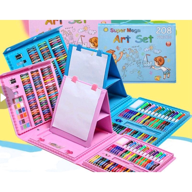 

Set Crayon 208 warna mainan Crayon anak melukis mewarna p