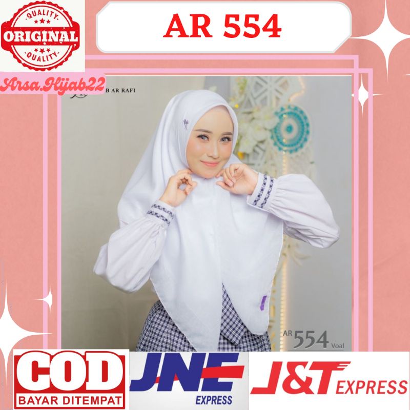 Hijab jilbab kerudung segiempat putih sekolah terlaris Ar 554 kekinian 2021 viral hijab wanita canti