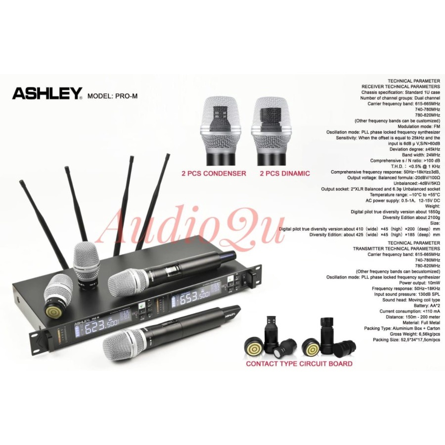 MIC WIRELESS ASHLEY PRO M / PRO-M / PROM ORIGINAL