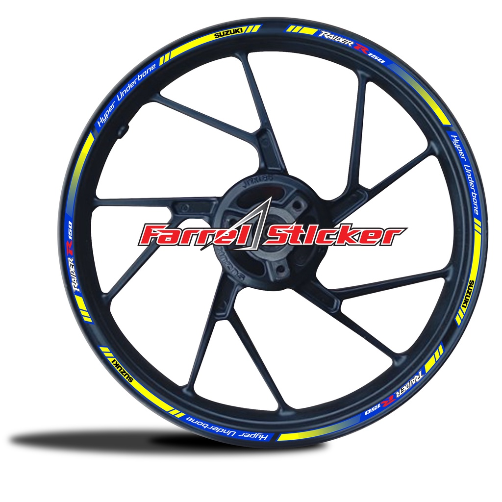 STICKER RIM VELG RAIDER STIKER VELK SUZUKI SATRIA FU 150