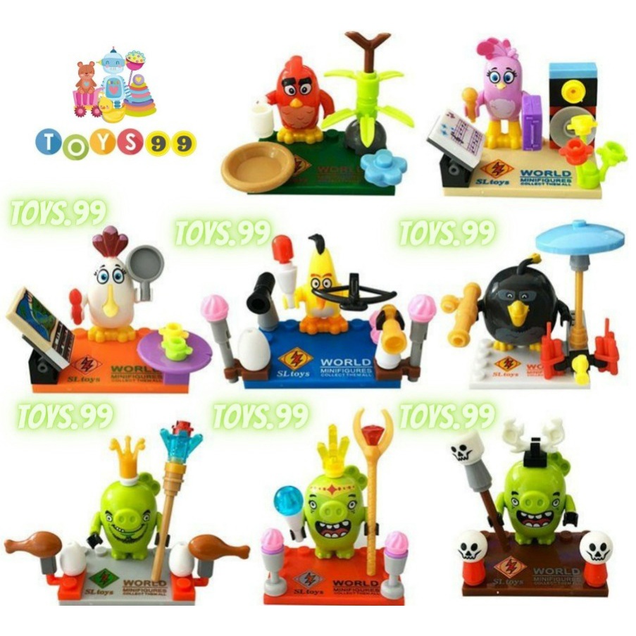 Mainan Lego angry birds mini figure Bricks block