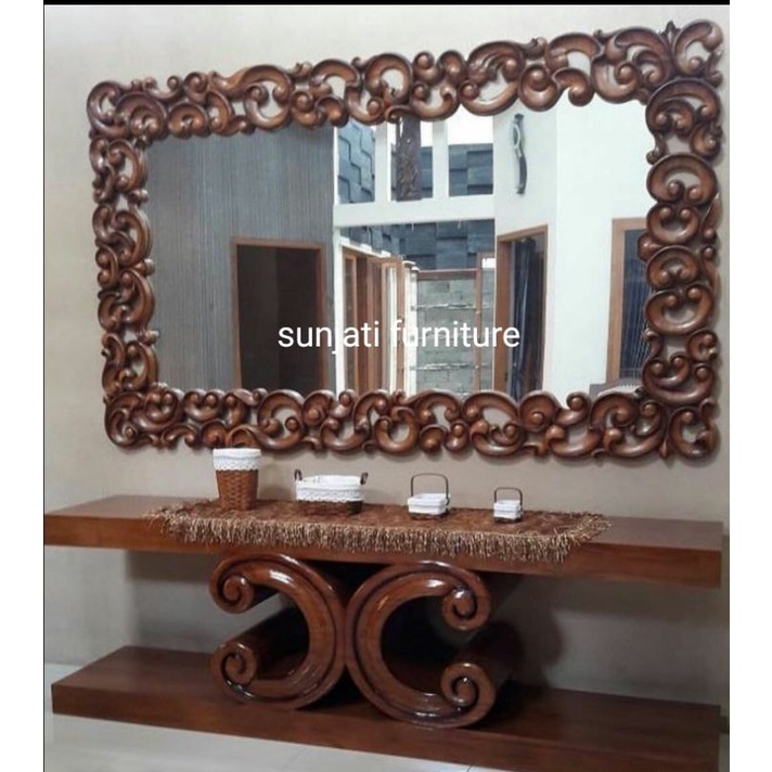 meja altar minimalis jati