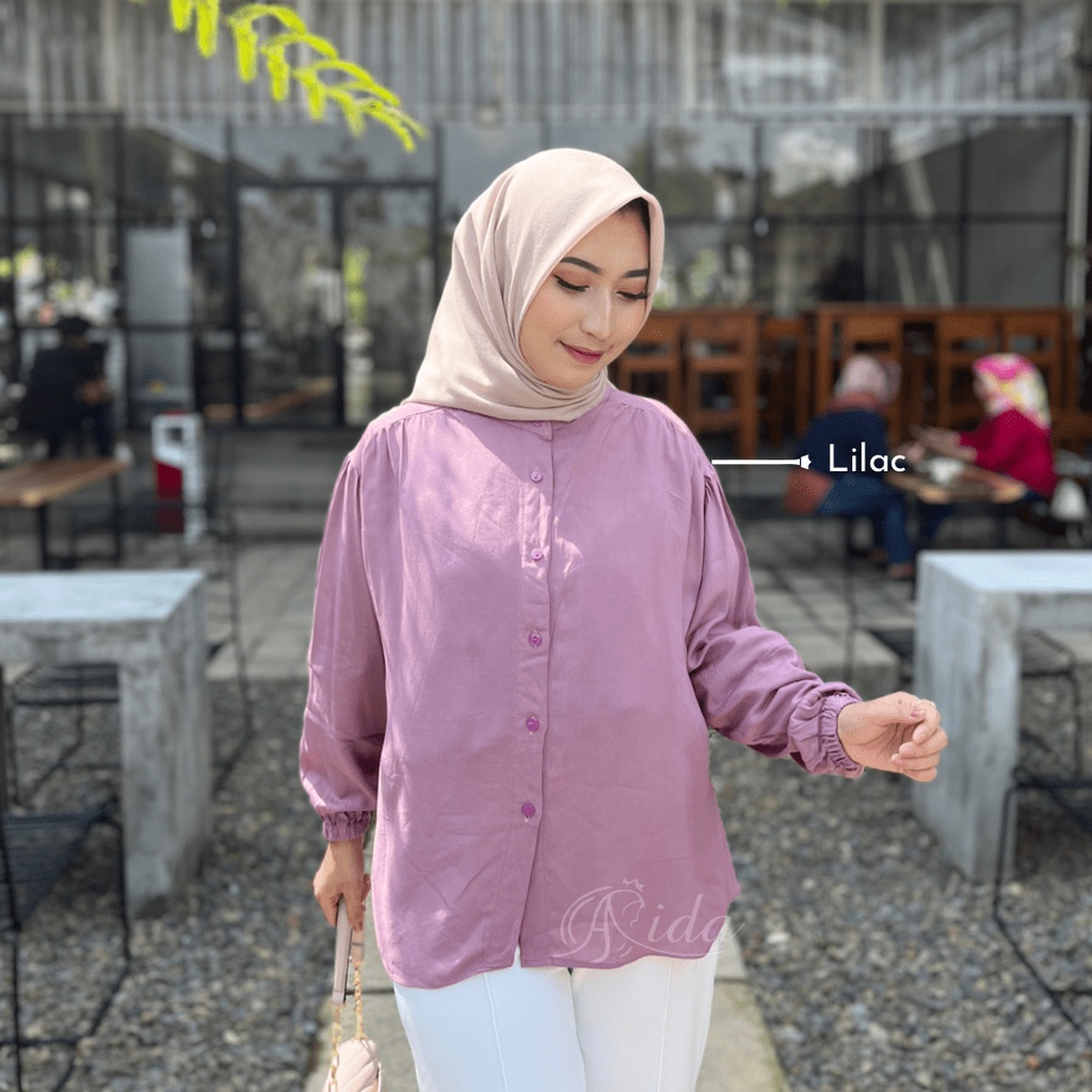 Lucca Blouse Kancing Belakang Premium HQ