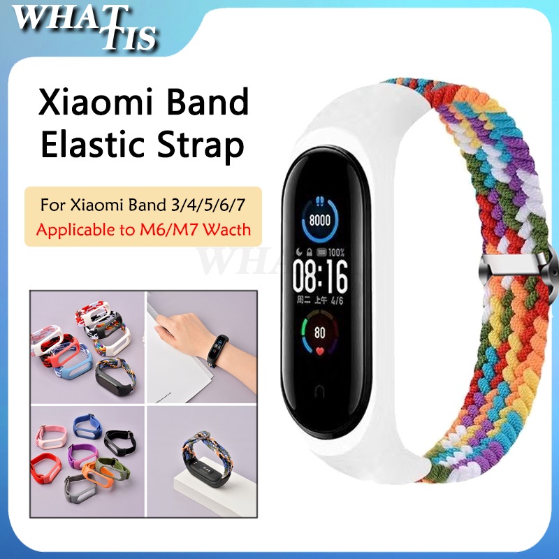 New Xiaomi Band Elastic Strap Mi Band 3 4 5 6 7 Adjustable Nylon Strap M6 M7 Smartwatch Replacement