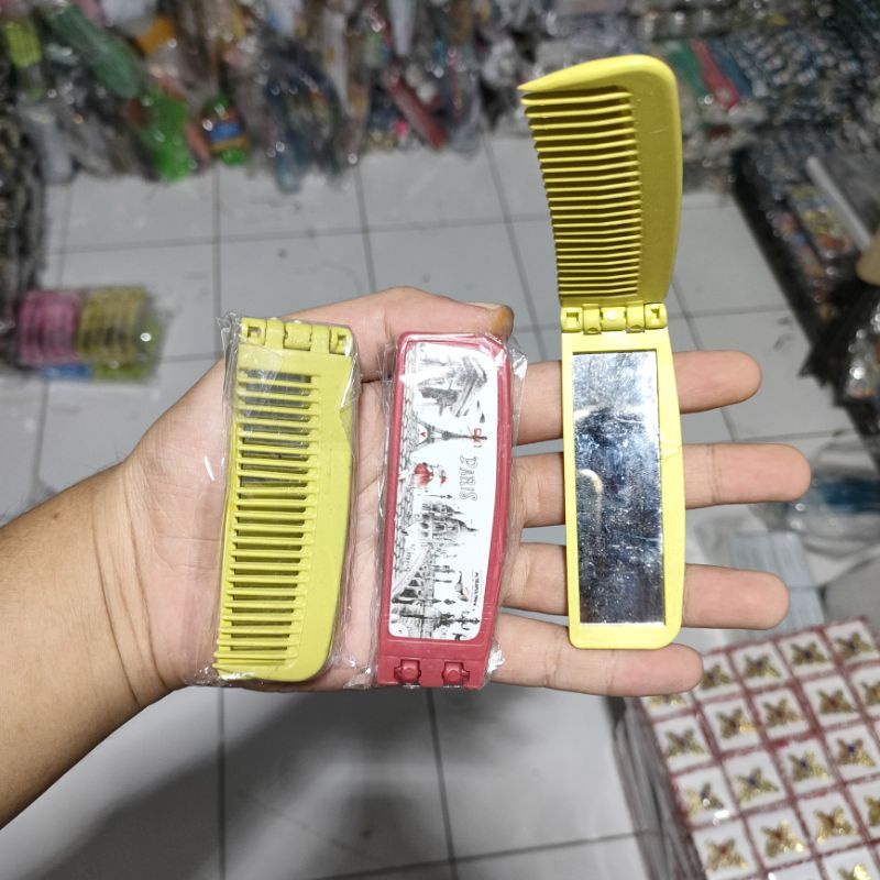 100 PCS Souvenir Pernikahan Sisir Kaca Lipat Kemas Plastik Souvenir Pernikahan Unik Sovenir Pernikah