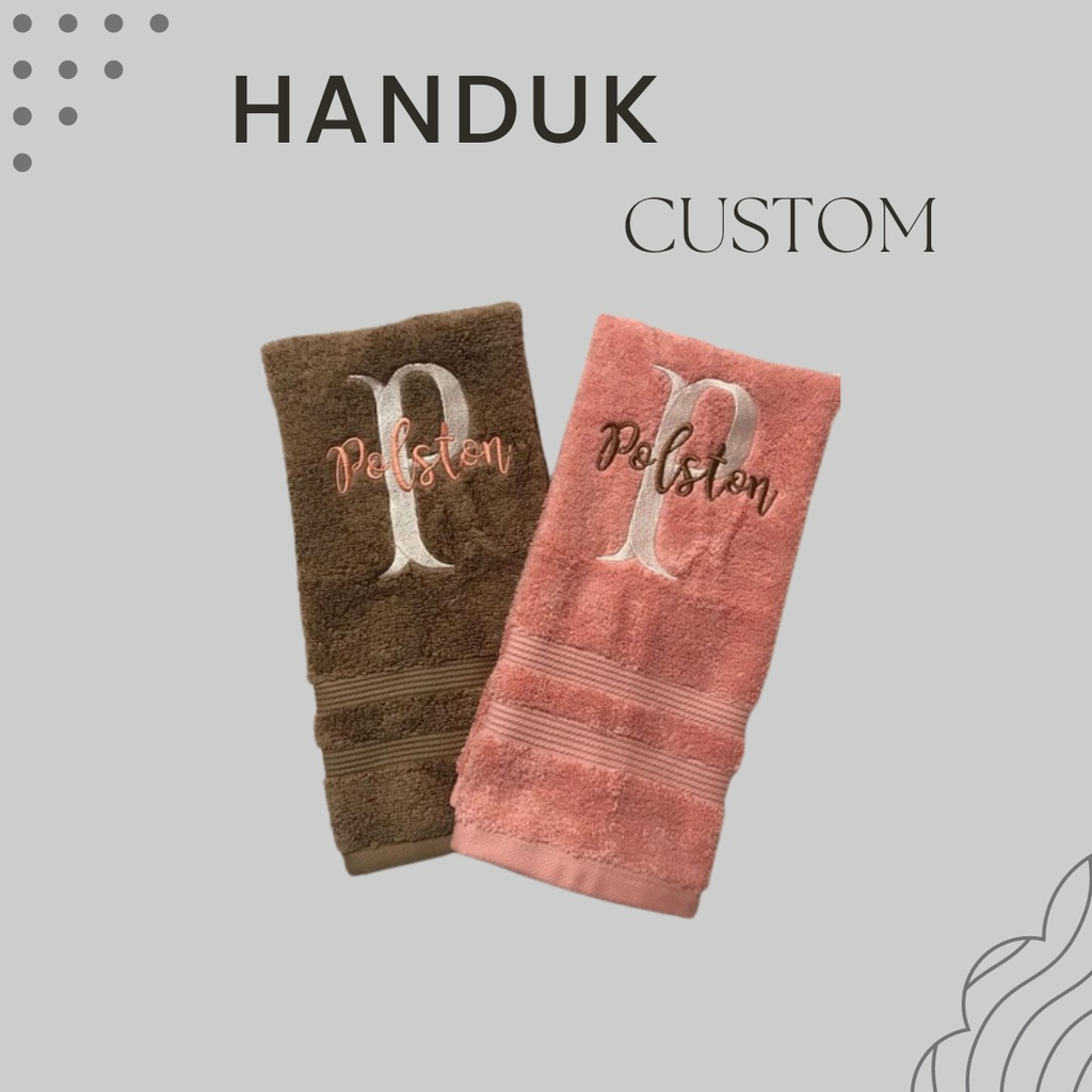 Handuk Custom,Handuk Bordir,Souvenir Handuk