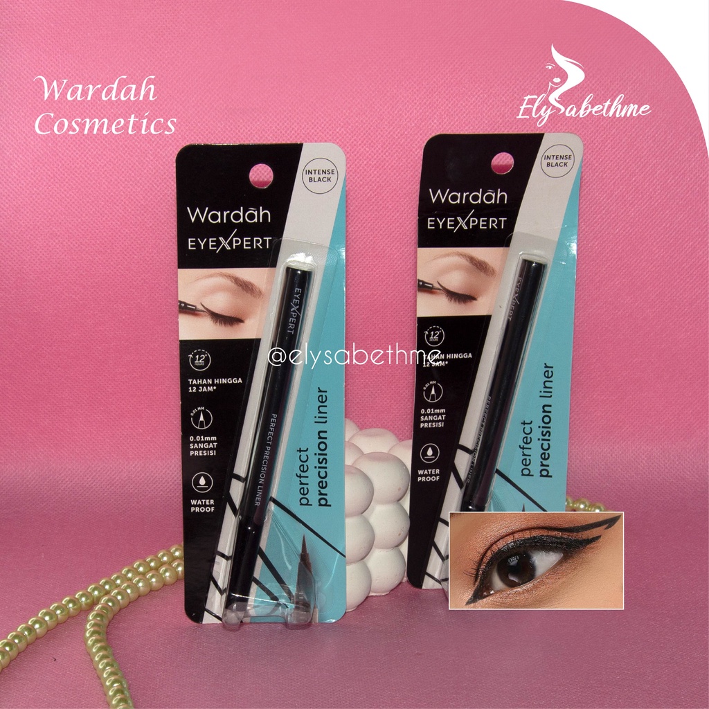 ✿ELYSABETHME✿ Wardah EyeXpert Perfect Precision Liner untuk garis mata anti luntur