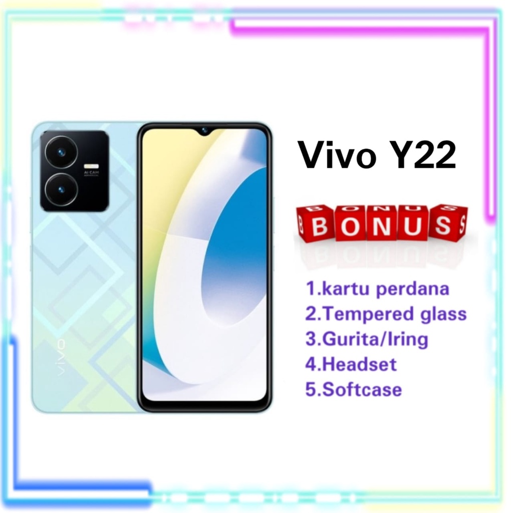 VIVO Y22 4/128 NEW GARANSI RESMI VIVO