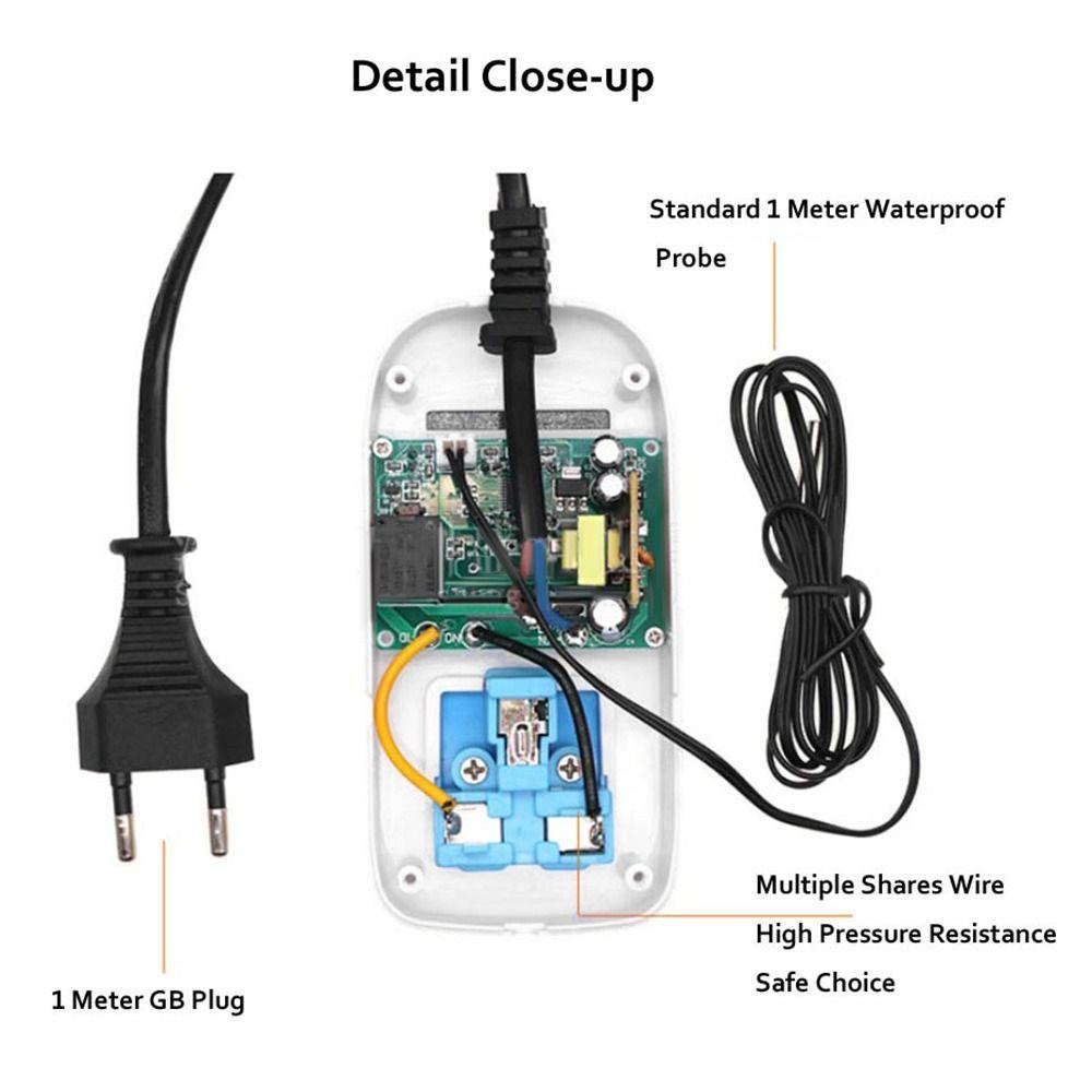 Termostat Digital Atas Termostat Profesional US/EU Plug Adjustable Thermoregulator Relay