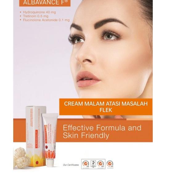 Miliki sekarang--ALBAVANCE F - WHITENING CREAM MALAM ATASI MASALAH FLEK