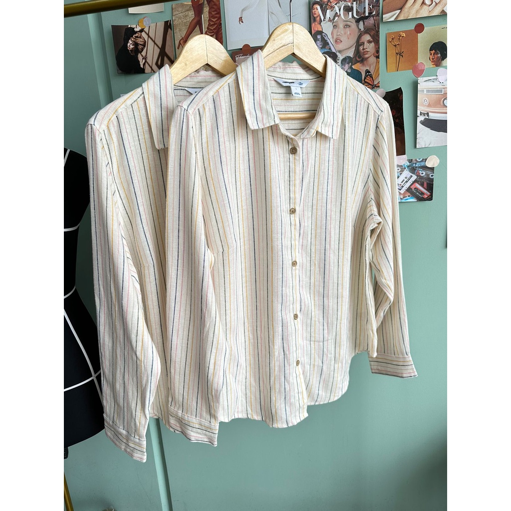 linen blouse/padukan dengan dalaman ya kaka
