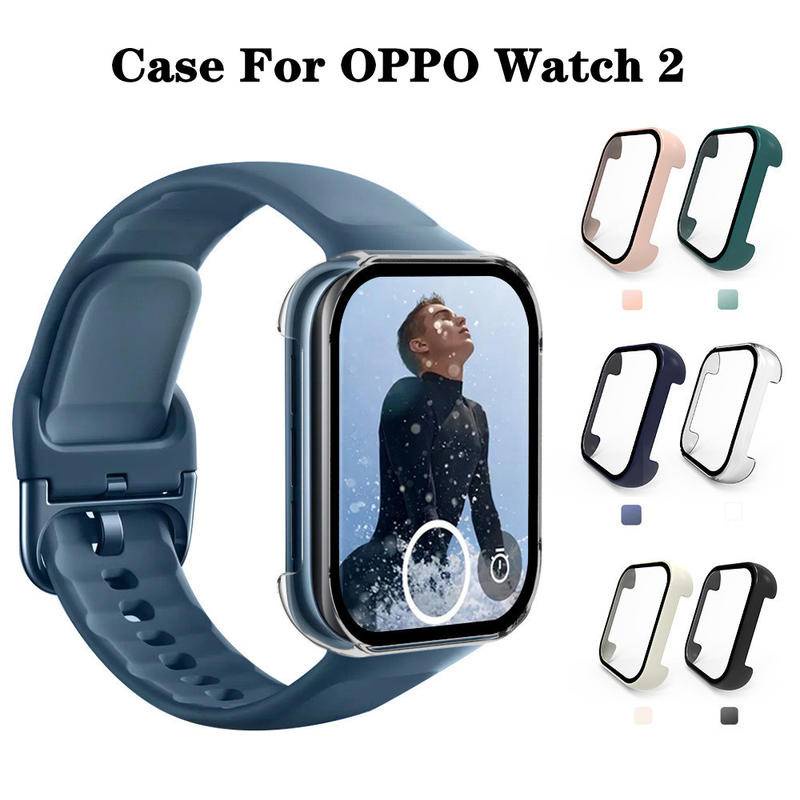 Casing PC Case Pelindung Layar Kaca Untuk OPPO Watch2 3 Pro 42mm 46mm Full Coverage Watch Cover Batok Pelindung Untuk OPPO Watch Band2Free Bumper