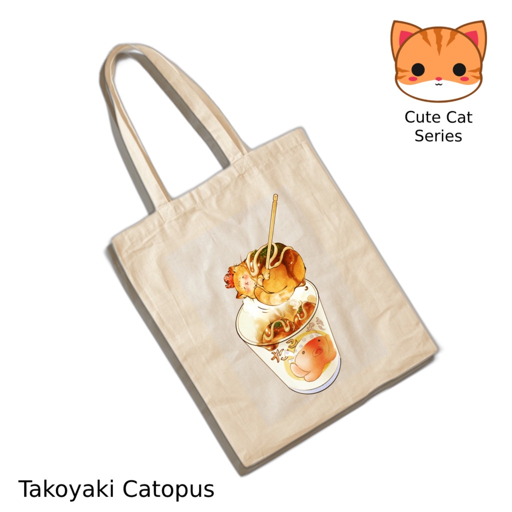 Totebag Motif Kucing Lucu Cat Lovers Tote bag premium Totebag zipper totebag velcro