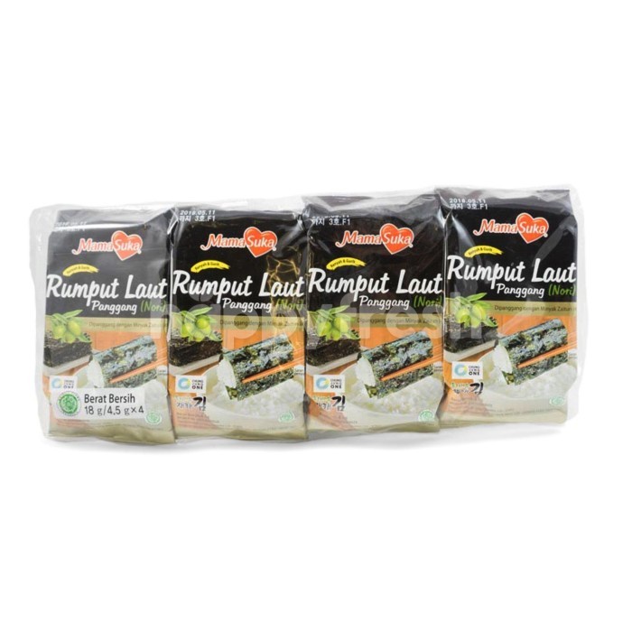 

Mamasuka Rumput Laut Panggang 4x4.5 Gr