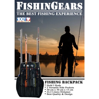 Tas Pancing Ransel (Fishing Backpack) - 5 Joran - FishinGears