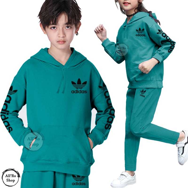 Setelan Olahraga Anak Cewek dan Cowo Unisex Set Baju Senam Jogging Sepeda Lari Usia 1 sd 13 tahun Setelan Hoodie Anak ARS 99