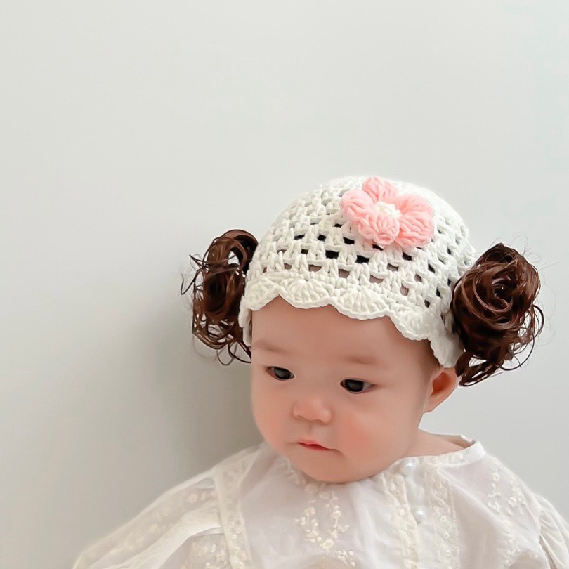 0-3 thn || Topi Wig Korea Bayi Rambut Palsu Newborn Anak Polos Kupluk Karakter Lucu Emen Anak Impor Catalog OIMG OBE