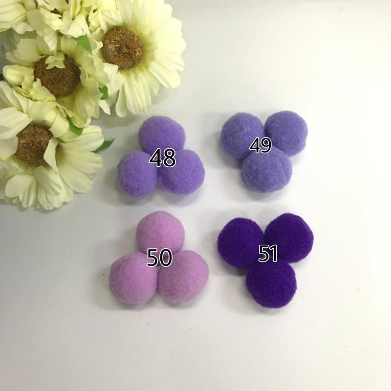 10 PCS - 2 CM | POM POM HALUS ANEKA WARNA | POM POM KAPAS