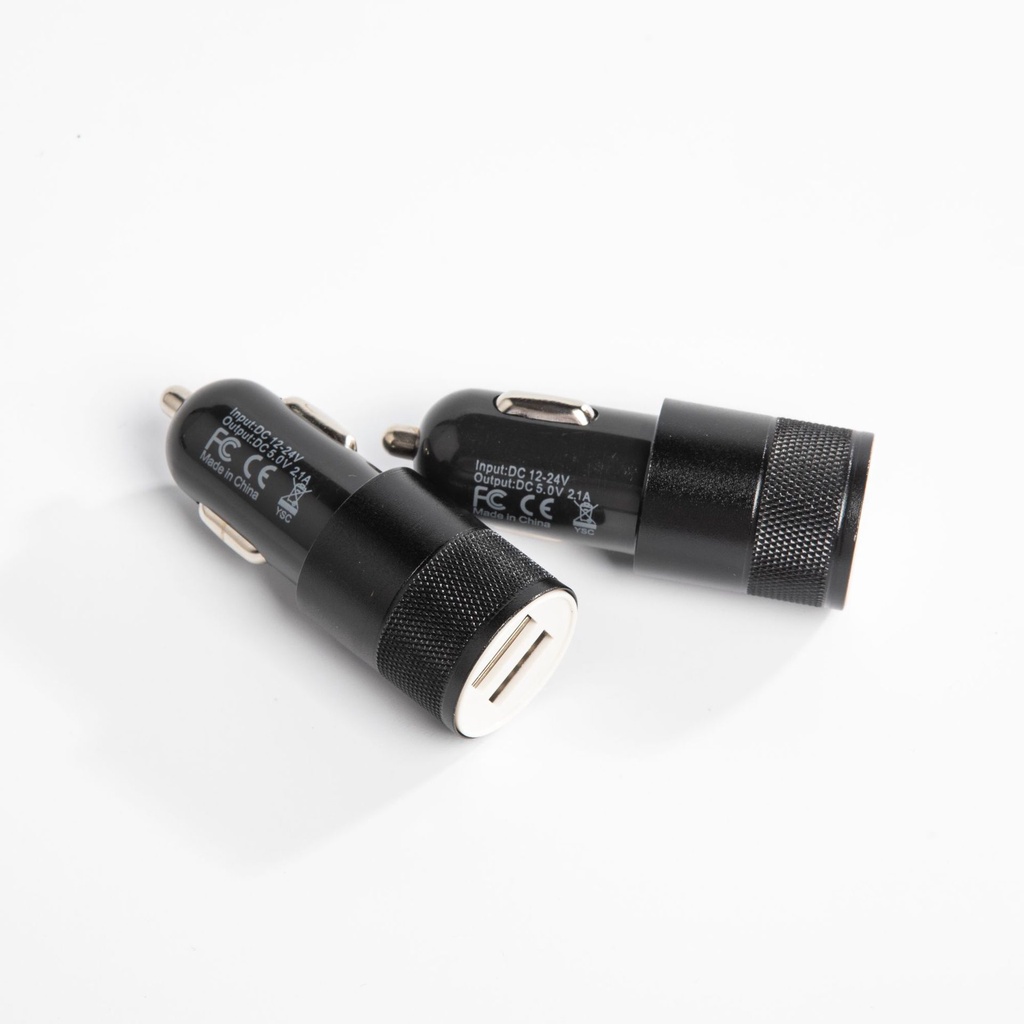 Quick Car Charger Universal Samsung / iPhone / HTC / Sony / HTC / Nexus / LG / Oppo Dual USB 2.1A 1.0A Indikator LED Olaf - OMUA6LBK
