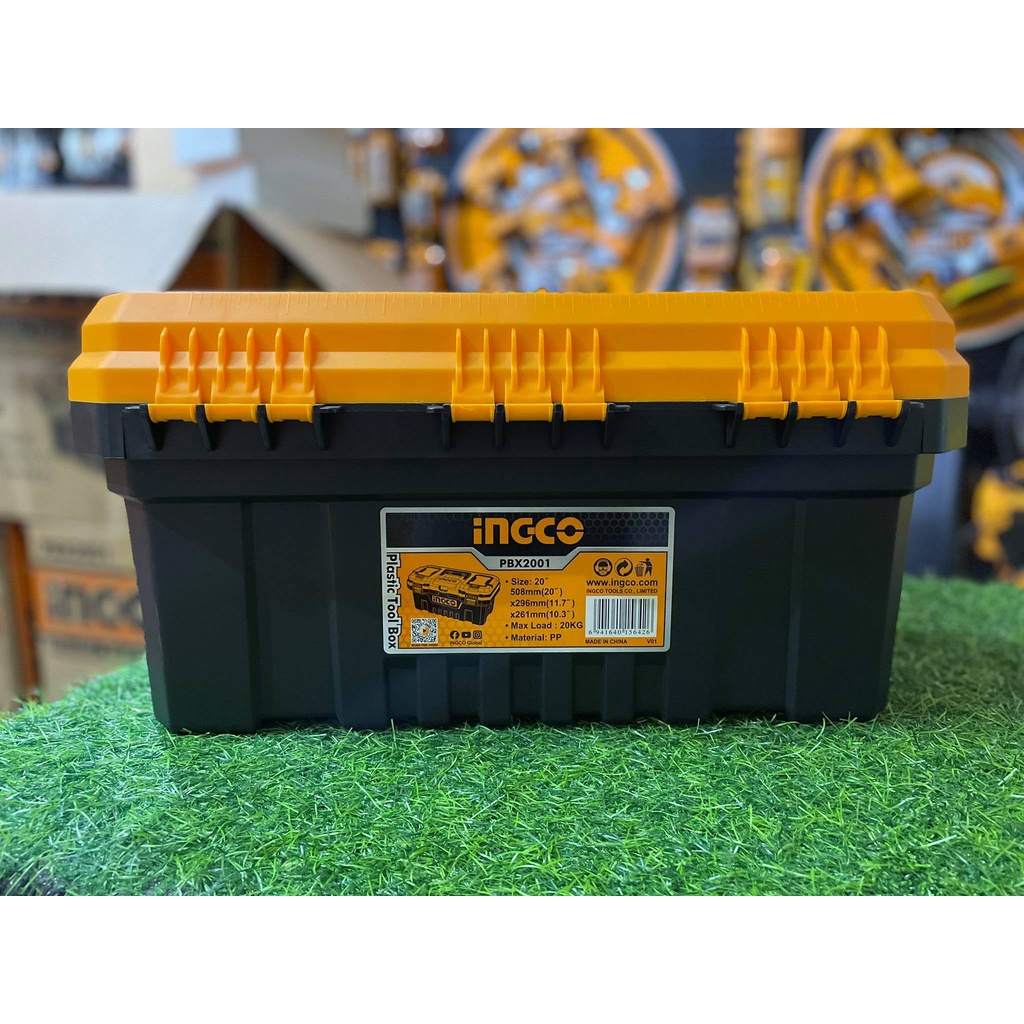 Tool Box Plastic (20&quot;) INGCO PBX2001 - Kotak Alat Peralatan Perkakas / Kotak Tools Penyimpanan Hand Tools