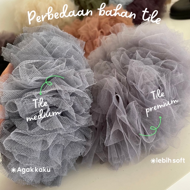 VIRAL SCRUNCHIE KUMBO TILE IKAT RAMBUT SCRUNCHIE HIJAB PENAMBAH VOLUME CEPOL HIJAB JUMBO