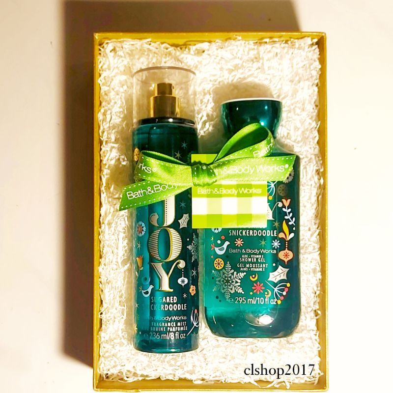 BBW JOY SUGARED SNICKERDOODLE GIFT SET PAKET BATH &amp; BODY WORKS