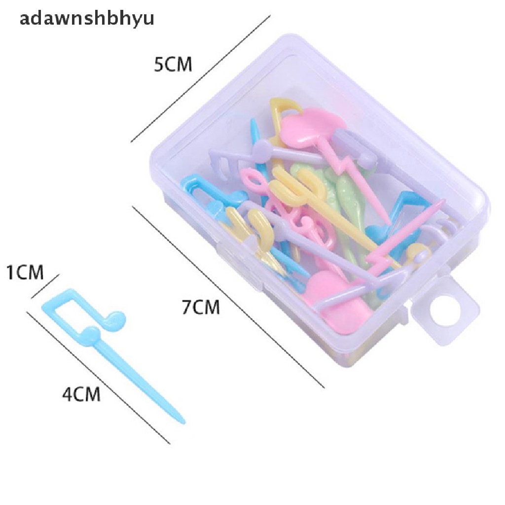 Adawnshbhyu 18 Pcs Makanan Buah Picks Garpu Bento Decor Set Anak Kue Dessert Tusuk Gigi ID