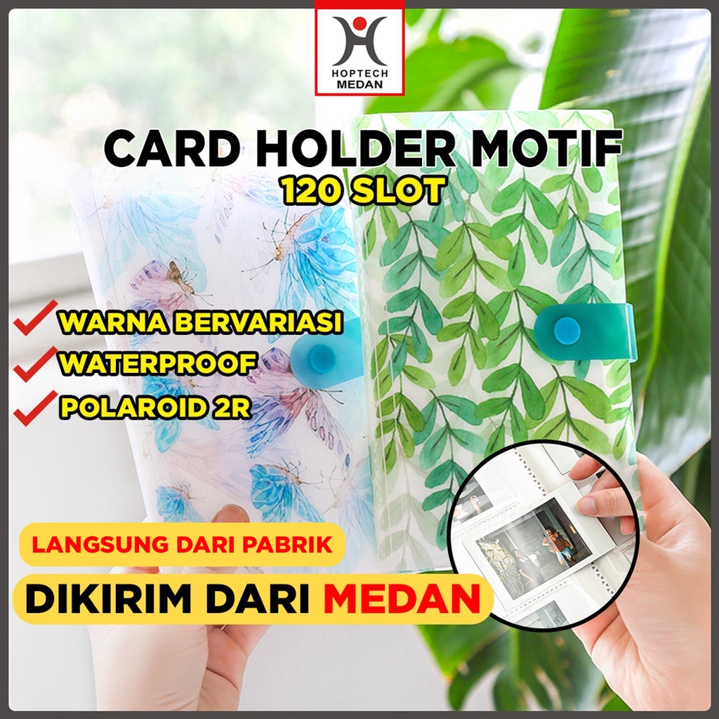 album foto polaroid tempat photo card photo lomo organizer 120/240 slot Motif Bunga