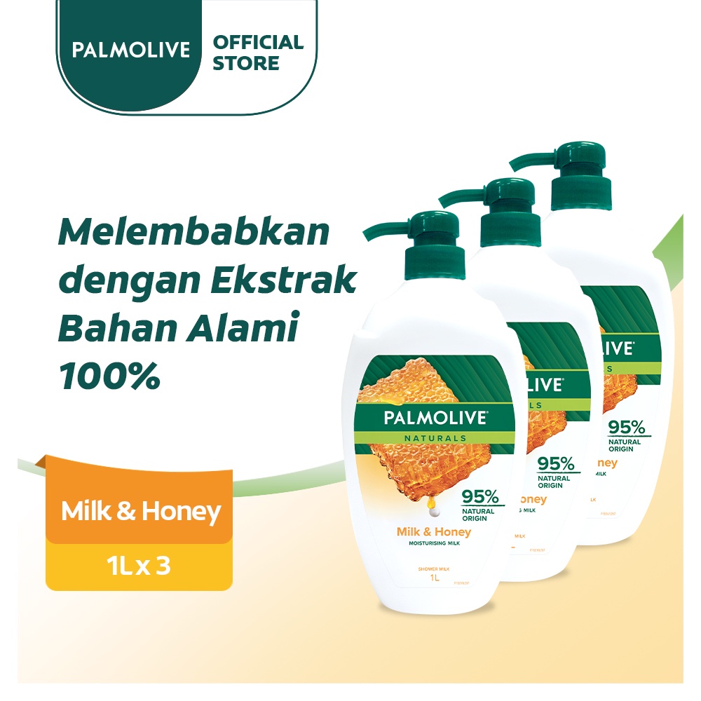 Jual Palmolive Naturals Shower Gel Milk & Honey 1L - Sabun Mandi Cair ...