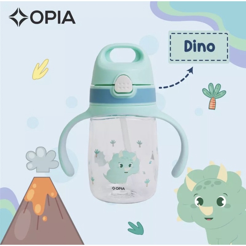 Opia tritan bottle kids 350ml - botol minum sekolah anak sedotan | botol minum mpasi